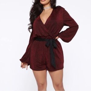 Fashion Nova My Moment Surplice Romper